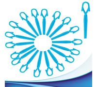 Pinzas para el pelo de pico de cigüeña - Picos para el pelo de plástico suave 30 uds. Hair Clips profesionales para peluquería pinzas antiarrugas para el peinado Color Azul