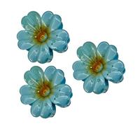 Pinzas para el pelo de plumerias, elegantes accesorios para el cabello, garras antideslizantes para el pelo, 3 piezas, diseño vibrante, ropa de fiesta en la playa y piscina para cualquier colección de