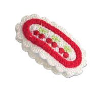 Pinzas para el pelo de punto suave para mujeres y niñas, diseño de frutas, cómodos accesorios diarios, adorno coreano, delicados pasadores de flores