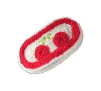 Pinzas para el pelo de punto suave para mujeres y niñas, hechas a mano, diseño de frutas, cómodos accesorios diarios, delicados pasadores florales para el pelo