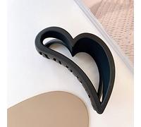 Pinzas Para El Pelo De Resina Mate, Pinza Para El Pelo Con Corazón De Amor De Tiburón Hueco Geométrico, Accesorios Para La Cabeza Para Mujeres Y Niñas