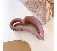 Pinzas Para El Pelo De Resina Mate, Pinza Para El Pelo Con Corazón De Amor De Tiburón Hueco Geométrico, Accesorios Para La Cabeza Para Mujeres Y Niñas