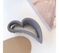 Pinzas Para El Pelo De Resina Mate, Pinza Para El Pelo Con Corazón De Amor De Tiburón Hueco Geométrico, Accesorios Para La Cabeza Para Mujeres Y Niñas