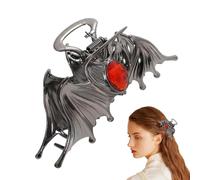 Pinzas para el pelo góticas de Halloween, horquillas de metal para niñas, pinzas de pelo góticas de cocodrilo, accesorios de estilo para hombre y mujer