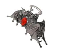 Pinzas para el pelo góticas, pinzas de pelo de Halloween, pinzas de metal aterradoras en diseño de murciélago, pinzas antideslizantes para el pelo, pinzas góticas de cocodrilo, accesorios para el