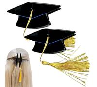Pinzas para el pelo para las mujeres,con Horquillas de Toque de Graduación con Borlas Amarillas | Alfileres para sombrero de doctor graduación | para mujeres niñas estudiantes escuela de viaje sesión