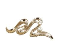 Pinzas para el pelo para mujer, ondas de metal para accesorios finos, gruesos, antideslizantes, fuertes que sostienen las ondas de mandíbula de metal