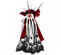 Pinzas para el pelo para niña, diseño de esqueleto en forma de rosa, horquillas para el pecho, pasadores de pelo de hilo para mujer