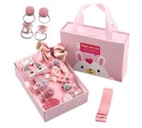Pinzas para el pelo para niñas, accesorios para el cabello con purpurina para niñas, juego de 18 elegantes horquillas, juego de tocados de hadas surtidos para fiesta de cumpleaños, escuela, ballet