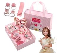 Pinzas para el pelo para niños pequeños, pinzas para el pelo para niñas, accesorios para el cabello con purpurina para niñas, juego de 18 elegantes horquillas, varios sombreros de princesa para
