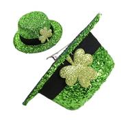 Pinzas Para El Pelo Para Sombrero Del Día De San Patricio: Horquillas Con Purpurina En Forma De Trébol, Pasadores Para Sombrero Verde Festivo, Lindos Accesorios Para Disfraces Navideños | Artículos De
