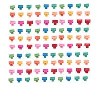Pinzas para garras pequeñas 100 piezas Horquillas para el pelo rectangulares mate de colores antideslizantes para mujeres niñas Accesorios para el peinado del cabello grueso y delgado de