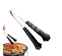 Pinzas para gatos, pinzas de goma de acero inoxidable para alimentos, antideslizantes, resistentes al calor, versátiles y duraderas, de acero inoxidable para y vacaciones