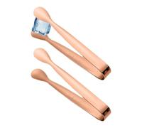 Pinzas para Hielo,Pinzas para Hielo para Congelador Pequeño de 2 piezas de | Pinza para aperitivos de fiesta Para el hogar barman de té amante del café panadero restaurante bandej Oro rosa Cuerpo ligero