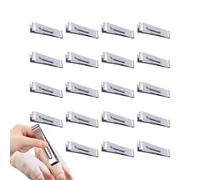 Pinzas para hueso de pescado, hueso de pescado, acero inoxidable, juego de 20 pinzas para cáscara de ajo, pinzas de precisión para cocinar y preparar alimentos