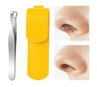 Pinzas para la nariz para mujeres,Pinzas para el cabello de la nariz con punta redonda | Herramienta cosmética de maquillaje Pinzas de punta roma | Cortadoras de pelo de nariz de precisión de acero in