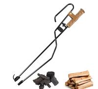 Pinzas Para Leña: Herramienta De Agarre Duradera | Pinzas De Fuego Para Incendios | Agarrador De Troncos Para Fogatas Para Manipulación Segura De Alimentos Hogueras Al Aire Libre Chimeneas De Patio Tr