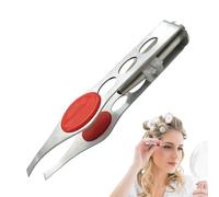 Pinzas para mujeres vello facial - herramienta de ceja de precisión, pinzas de agarre retroiluminadas antideslizantes Removedor de pelo portátil, accesorio de cuidado de acero inoxidable con uso