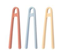 Pinzas para niños, 3 tabletas de silicona pinzas coloridas para niños pinzas motricidad fina juguetes sensoriales para el ejercicio fino de los niños