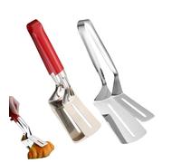 Pinzas Para Parrilla De Acero Inoxidable - Pala Antiadherente De Mango Largo De Metal, Herramienta Para Servir Comida Para Voltear | Perfecto Para Barbacoa, Filete, Pescado, Hamburguesa, Pizza, Pan, P