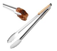 Pinzas para parrilla,Pinzas para parrilla para barbacoa al aire libre, pinzas para barbacoa antioxidante Pinzas para barbacoa largas, pinzas para barbacoa antideslizantes para barbacoas al aire libre