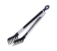 Pinzas para pasta, pinzas de silicona para cocinar, servidor de espaguetis de acero inoxidable antiadherente con puntas de silicona, clip de alimentos resistente al calor para cocinar, barbacoa