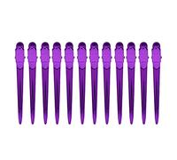 Pinzas para peluquería Pinzas para el pelo peluquería 12 piezas Pinzas para el pelo pico de pato Profesionales Fuerte Muelle Diseño Antideslizante Horquillas de cabeza redonda para (Viola)