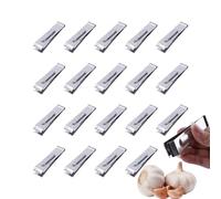 Pinzas para pescado, pinzas de hueso de salmón, pinzas de acero inoxidable, juego de 20 pinzas para cáscara de ajo, pinzas de precisión para cocinar y preparar alimentos