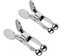 Pinzas para pezones con resorte de acero inoxidable, peso ajustable de metal, 2 unidades
