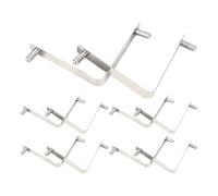 Pinzas para Piscinas Tipo Mariposa, 10 Unidades Clip En V De Acero Inoxidable para Cepillo Limpiador, Abrazadera De Mantenimiento para Telescópico Recogedor Rastrillo Pared Jardín Patio