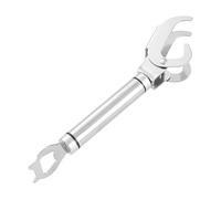 Pinzas para placas de cocción: 4,5 x 2,5 x 23 cm, pinzas grandes de acero inoxidable, pinzas para utensilios de cocina con abrebotellas, agarrador de utensilios de cocina para olla, , cuenco