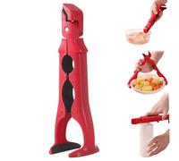 Pinzas para platos calientes 3 en 1, antideslizante, antiescaldaduras, Clip para soporte de cuenco con cerradura, utensilios de cocina multiusos, pinzas para platos calientes de 8, 7 pulgadas