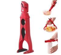 Pinzas para platos calientes 3 en 1, antideslizantes, antiescaldaduras, con clip y cerradura, utensilios de cocina multiusos, 22 cm.