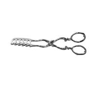 Pinzas para Revestimiento de Metal, Silver COMB TYPE BREAD CLIP | De Tijera De Metal Decorativo; Servidor Buffet para presentación de cocina de postres de pastelería de pan;