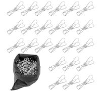 Pinzas para Ropa de Acero Inoxidable, 120 Piezas Pinzas para Ropa de Metal, Pinzas Multipropósito para Secar Ropa, Toallas, Mantas, Refrigerios, Bolsas para Archivos, Calcetines