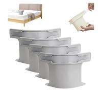 Pinzas Para Sábanas 4 Clips Invisibles For Esquinas De Sábanas | Correas de colchón for todos los tamaños de sábanas Soportes antideslizantes Sábanas seguras(4PCS Small Grey)