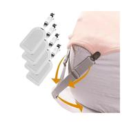 Pinzas Para Sábanas Clip Antideslizante For Sábanas De 1/4 Uds | Cierre invisible ajustable de 7,87 x 4,72 pulgadas con agarre seguro, diseño sin rastro, material PP duradero(1pc white)