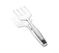 Pinzas para servir de acero inoxidable con agarre mejorado para levantar pescado y carne con confianza (B)