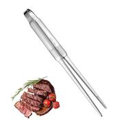 Pinzas para servir para fiestas, pinzas de acero inoxidable con mango antideslizante, pinzas de metal para barbacoa, para camping, barbacoas, picnics, buffet, restaurante, exterior, resaca, hogar