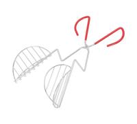 Pinzas para Taco de Acero Inoxidable, Utensilio para Freír Tortillas, Resistente y Seguro para Cocina - Diseño para Drenaje Fácil, Seguro para Aceite Caliente, Ideal para Prepara