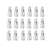 Pinzas para Tender la Ropa,20 Piezas Pinzas de Acero Inoxidable para la Colada opa De Lavandería Clip de Pinzas de Clips Antideslizantes Pinzas Metal para Secar Ropas Frazadas Toallas Calcetines