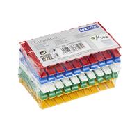 Pinzas para tender la ropa colorado pvc 50 uds