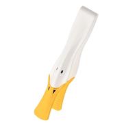 Pinzas para tostadora de pato - Pinzas de silicona resistentes al calor con diseño de de pico de pato - Mango antideslizante Utensilios para tostadora de barbacoa para agarrar, freír y servir ens