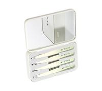 Pinzas Para Tratamientos Faciales Pelo 4pcs Cejas Pinzas Para Mujeres Hombres Regalos Profesional Acero Inoxidable Depilación Precisión Pelo Encarnado
