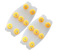 Pinzas para Zapatos para Nieve: Placa con púas para Hielo, crampón portátil Externo de 4 Pulgadas, componente de Escalada para Exteriores Resistente a la Intemperie, Cierre Duradero de polímero Negro