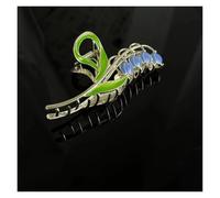 pinzas pelo Accesorios for el cabello con temperamento de hada y flores orquídea campana, pinza grande sensación premium for rascar, tiburón otoñal(Blue)