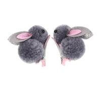 Pinzas Pelo de Conejita para Niñas de Peluche 3d | Felpa y Algodón Pp, Diseño Kawaii Orejas de Conejo, Antideslizante, para Trenzas y Coletas