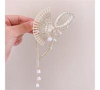 Pinzas Pelo Mujer Cabello Pinzas para el pelo para mujer, accesorios para el pelo de mujer, pinzas para el pelo, pinza de orquídea, pinza de cola de caballo con borlas de perlas, accesorios