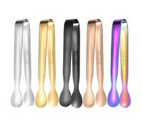 Pinzas Pequeñas De Acero Inoxidable: Mini Pinzas Para Refrigerios, Herramienta Duradera Para Charcutería, Utensilio Portátil Para Servir, Práctico Accesorio De Cocina | Barbacoa Tea Party Cocktail Bar