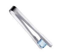 Pinzas pequeñas para alimentos, 5,7 pulgadas, acero inoxidable, 17 G, pinza de hielo de metal, pinzas para cubitos de azúcar de acero inoxidable para bar, mini herramienta de servir, para cubitos de